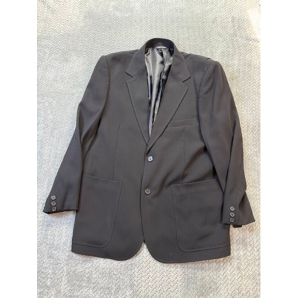 Duluth Trading Co Blazer Men 46 Regular Black Travel Utility Multi-Pocket Jacket